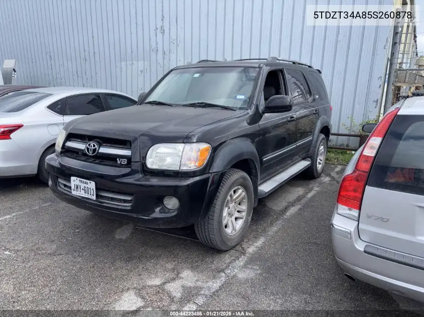 5TDZT34A85S260878 2005 Toyota Sequoia Sr5 V8