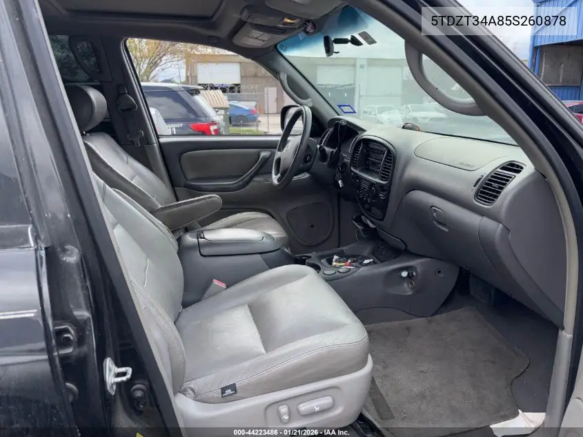 5TDZT34A85S260878 2005 Toyota Sequoia Sr5 V8