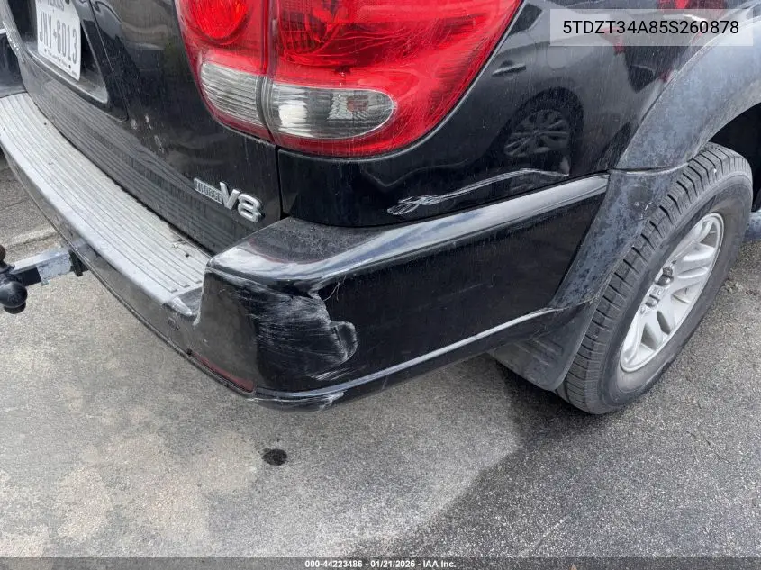 5TDZT34A85S260878 2005 Toyota Sequoia Sr5 V8
