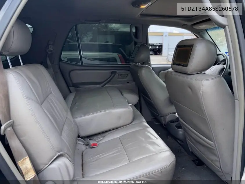 5TDZT34A85S260878 2005 Toyota Sequoia Sr5 V8