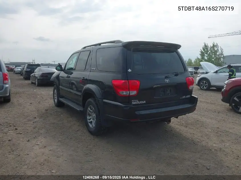 5TDBT48A16S270719 2006 Toyota Sequoia Limited