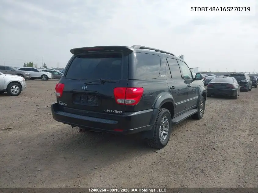 5TDBT48A16S270719 2006 Toyota Sequoia Limited