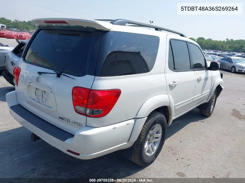 2006 Toyota Sequoia Limited VIN: 5TDBT48A36S269264 Lot: 39705328