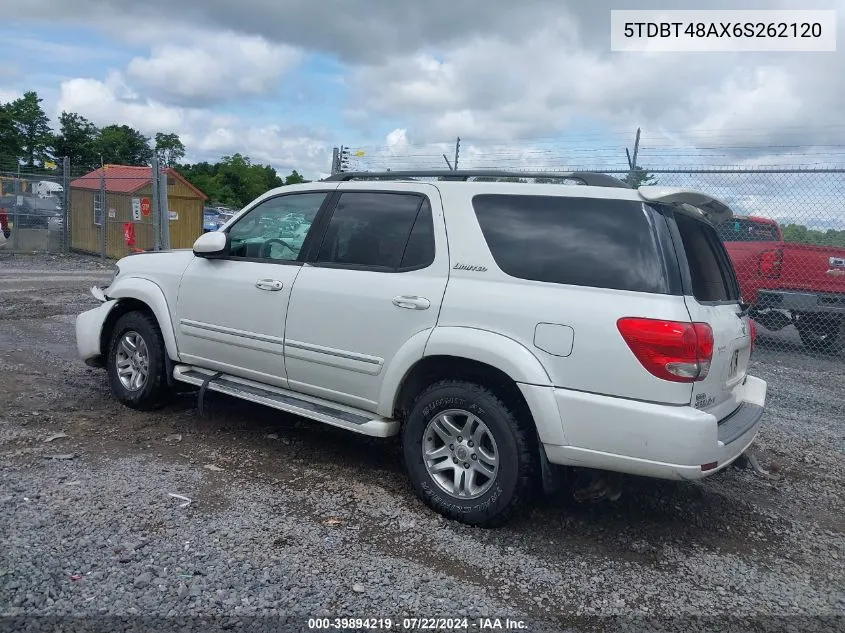 5TDBT48AX6S262120 2006 Toyota Sequoia Limited V8