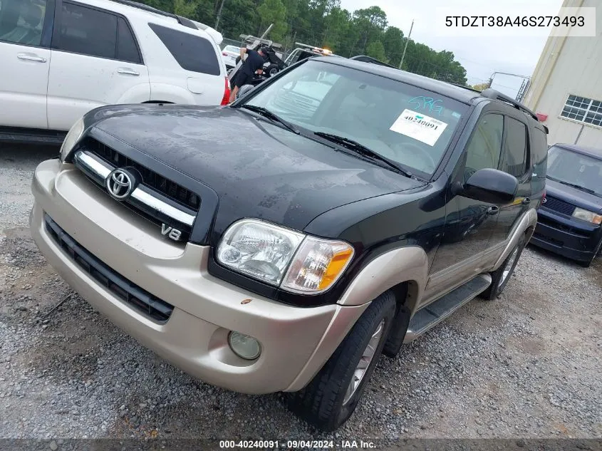 2006 Toyota Sequoia Limited V8 VIN: 5TDZT38A46S273493 Lot: 40240091