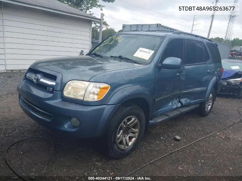 2006 Toyota Sequoia Limited V8 VIN: 5TDBT48A96S263677 Lot: 40344121