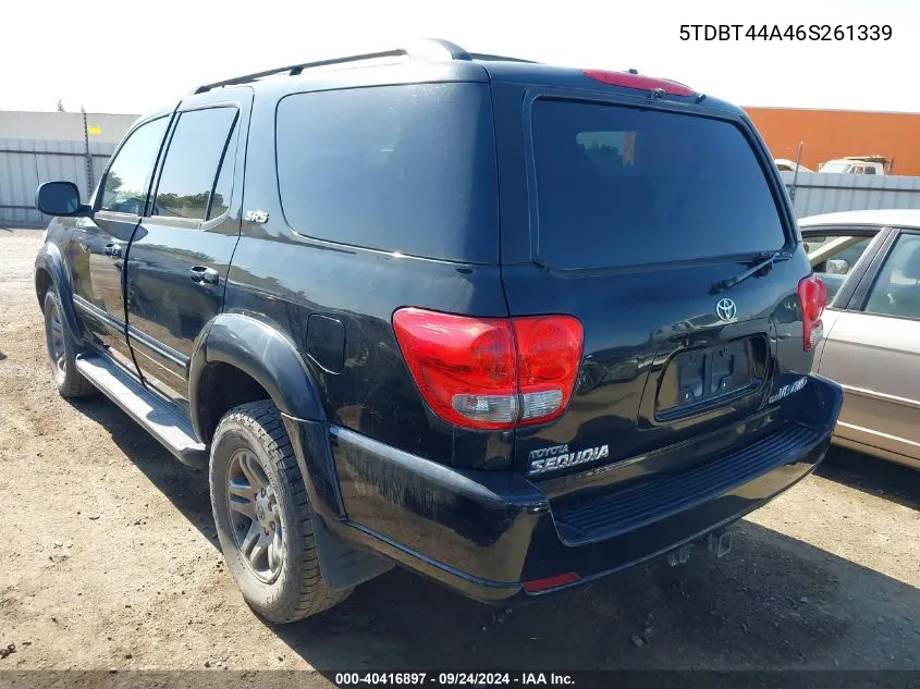 5TDBT44A46S261339 2006 Toyota Sequoia Sr5 V8