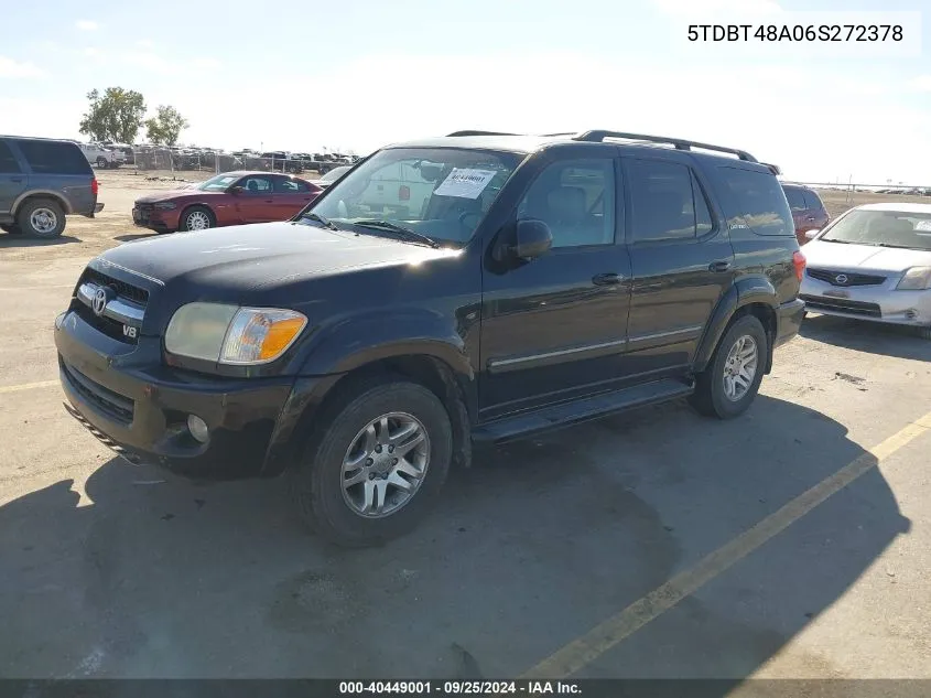 5TDBT48A06S272378 2006 Toyota Sequoia Limited V8