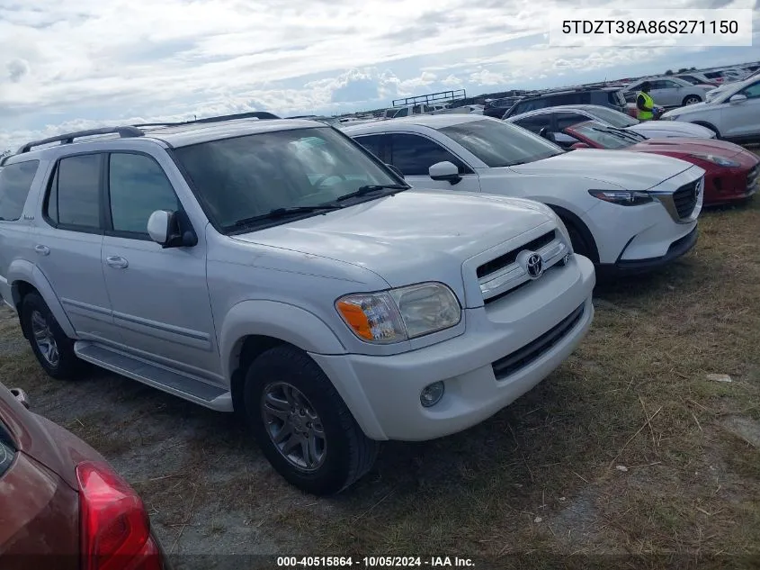 5TDZT38A86S271150 2006 Toyota Sequoia Limited