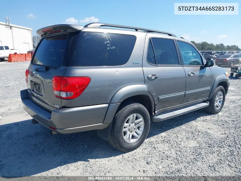 5TDZT34A66S283173 2006 Toyota Sequoia Sr5 V8