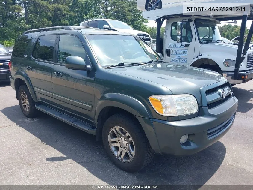 2007 Toyota Sequoia Sr5 VIN: 5TDBT44A97S291244 Lot: 39742551