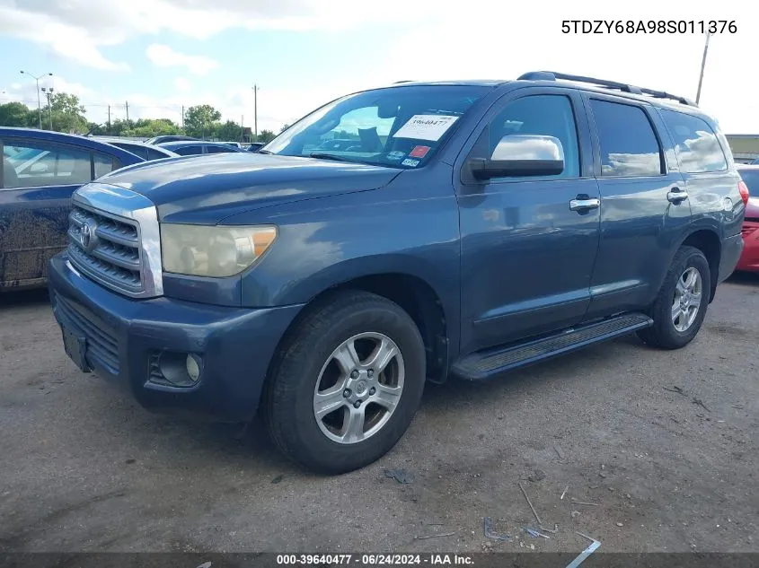 2008 Toyota Sequoia Limited 5.7L V8 VIN: 5TDZY68A98S011376 Lot: 39640477