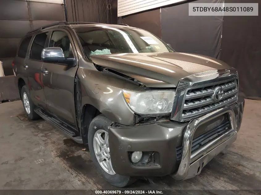 5TDBY68A48S011089 2008 Toyota Sequoia Limited 5.7L V8