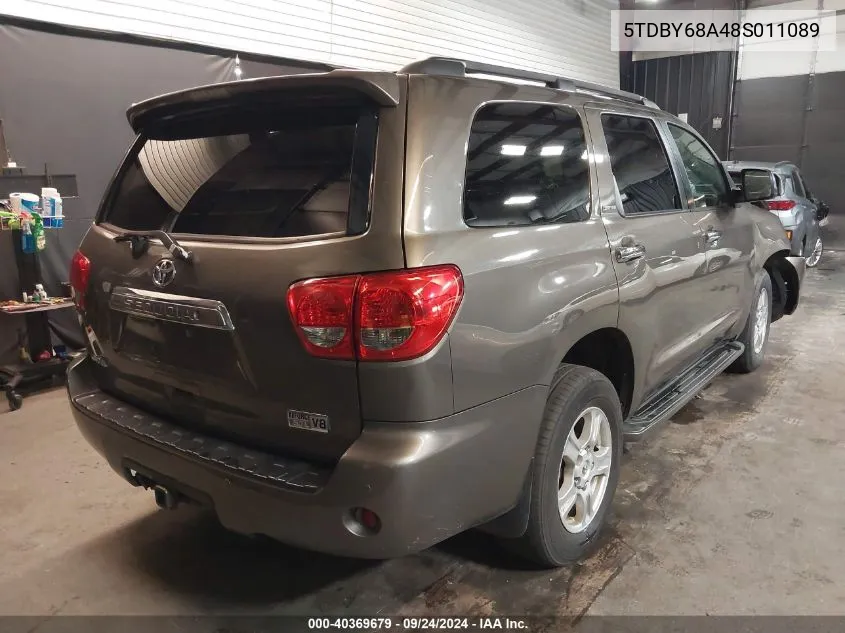 2008 Toyota Sequoia Limited 5.7L V8 VIN: 5TDBY68A48S011089 Lot: 40369679