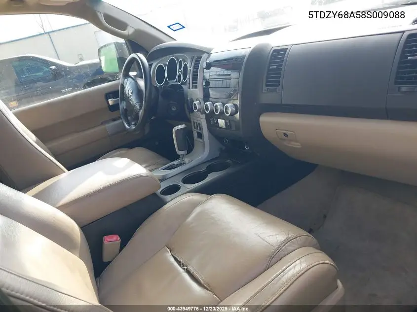 5TDZY68A58S009088 2008 Toyota Sequoia Limited 5.7L V8