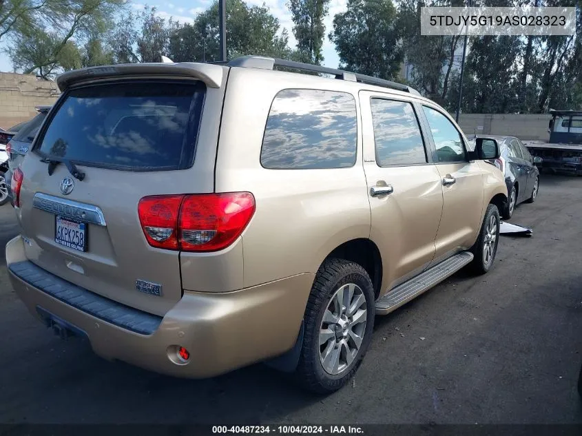 5TDJY5G19AS028323 2010 Toyota Sequoia Limited 5.7L V8