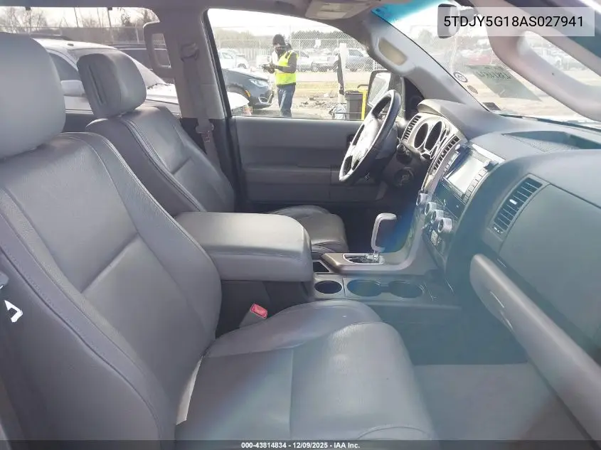 5TDJY5G18AS027941 2010 Toyota Sequoia Limited 5.7L V8