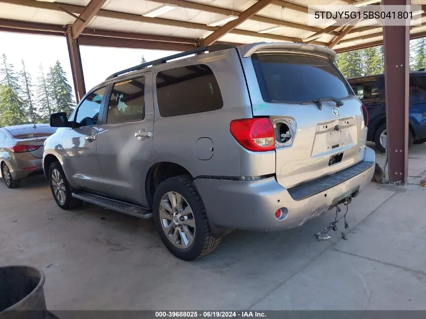 2011 Toyota Sequoia Limited 5.7L V8 VIN: 5TDJY5G15BS041801 Lot: 39688025