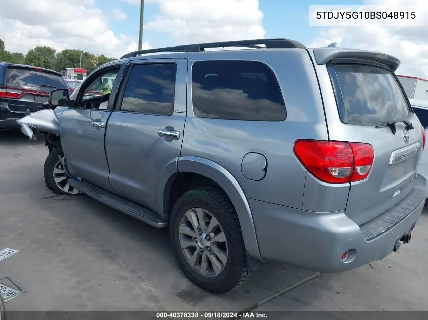 5TDJY5G10BS048915 2011 Toyota Sequoia Limited 5.7L V8