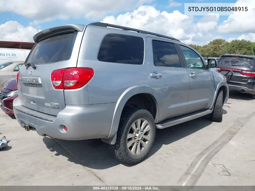 5TDJY5G10BS048915 2011 Toyota Sequoia Limited 5.7L V8