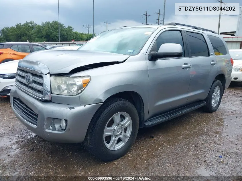 2013 Toyota Sequoia Sr5 5.7L V8 VIN: 5TDZY5G11DS044202 Lot: 39693596