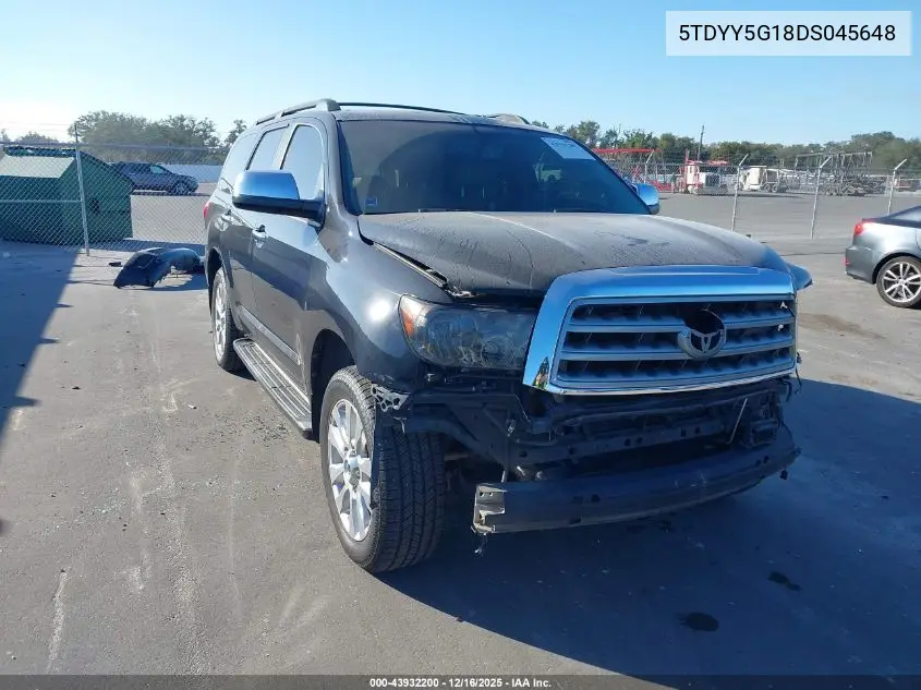 5TDYY5G18DS045648 2013 Toyota Sequoia Platinum 5.7L V8