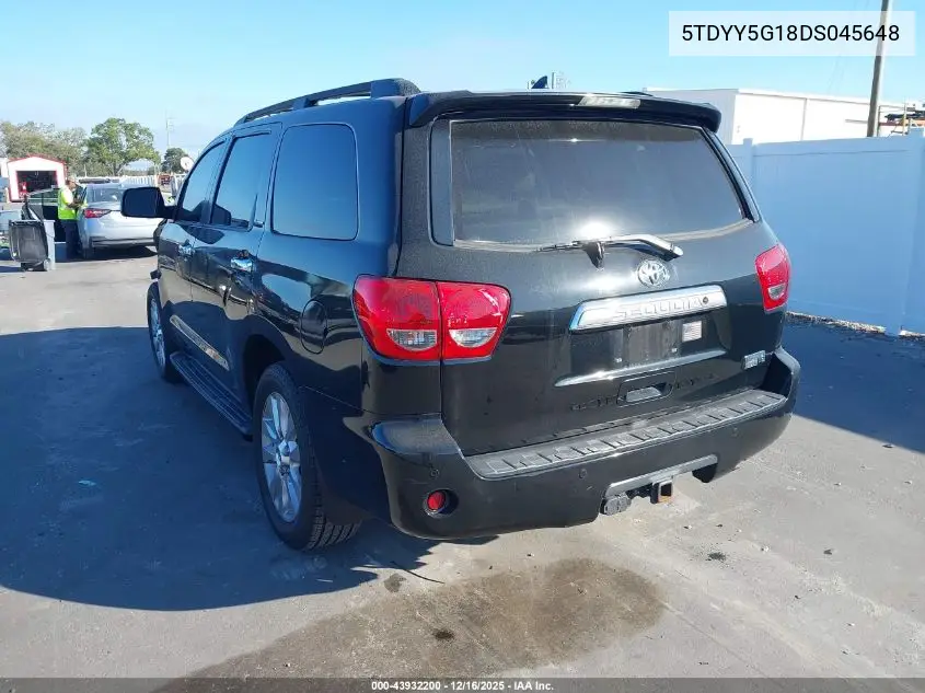 5TDYY5G18DS045648 2013 Toyota Sequoia Platinum 5.7L V8