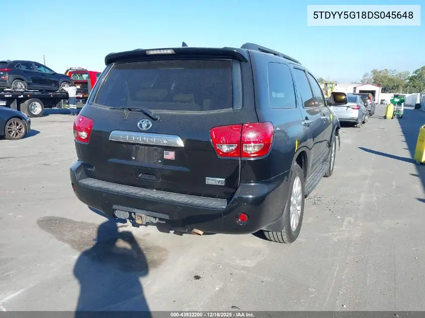 5TDYY5G18DS045648 2013 Toyota Sequoia Platinum 5.7L V8