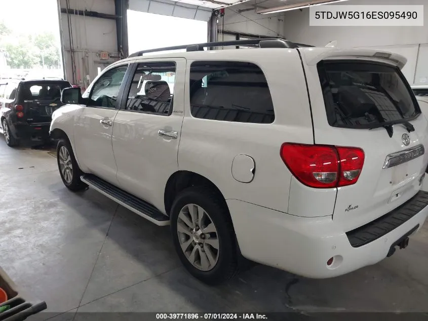 2014 Toyota Sequoia Limited 5.7L V8 VIN: 5TDJW5G16ES095490 Lot: 39771896