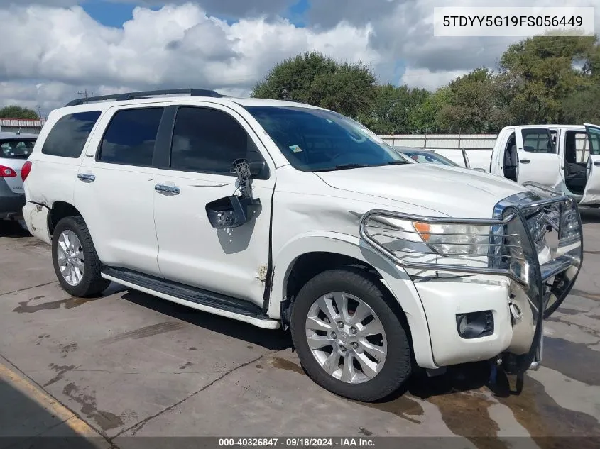 5TDYY5G19FS056449 2015 Toyota Sequoia Platinum 5.7L V8