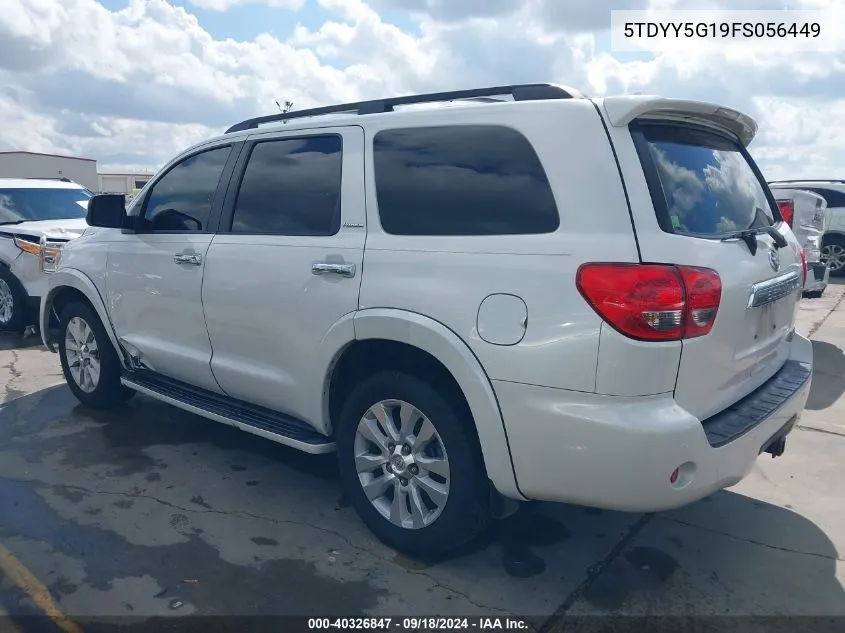 5TDYY5G19FS056449 2015 Toyota Sequoia Platinum 5.7L V8