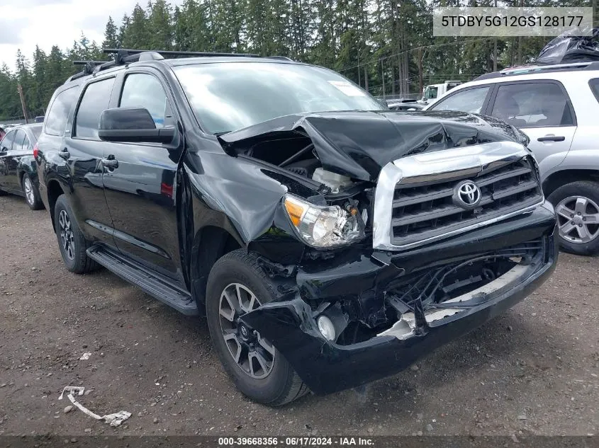 2016 Toyota Sequoia Sr5 5.7L V8 VIN: 5TDBY5G12GS128177 Lot: 39668356