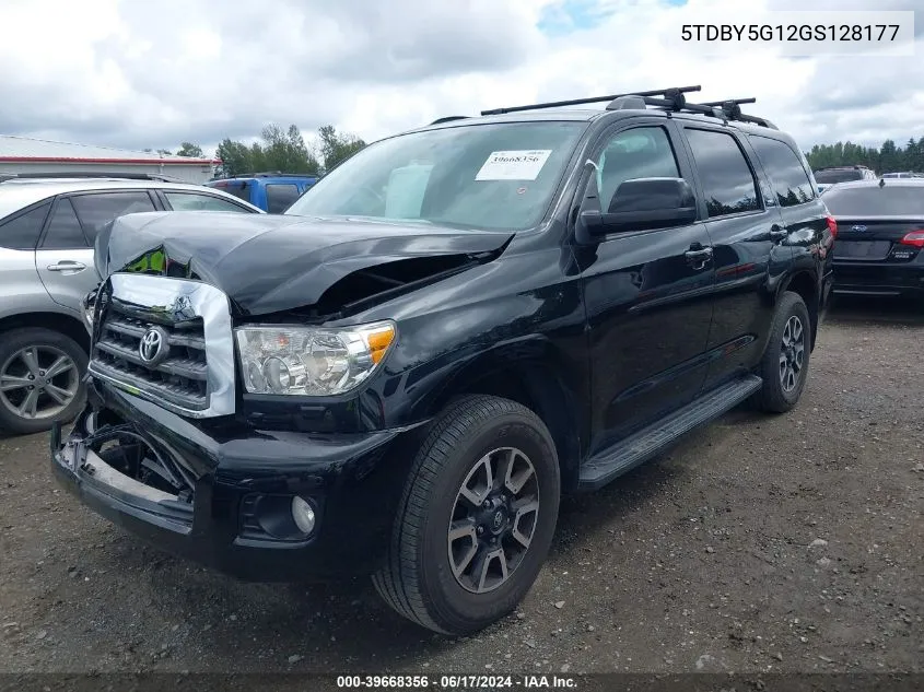 2016 Toyota Sequoia Sr5 5.7L V8 VIN: 5TDBY5G12GS128177 Lot: 39668356