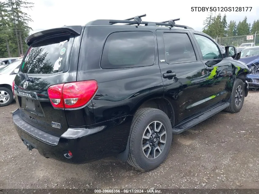 5TDBY5G12GS128177 2016 Toyota Sequoia Sr5 5.7L V8