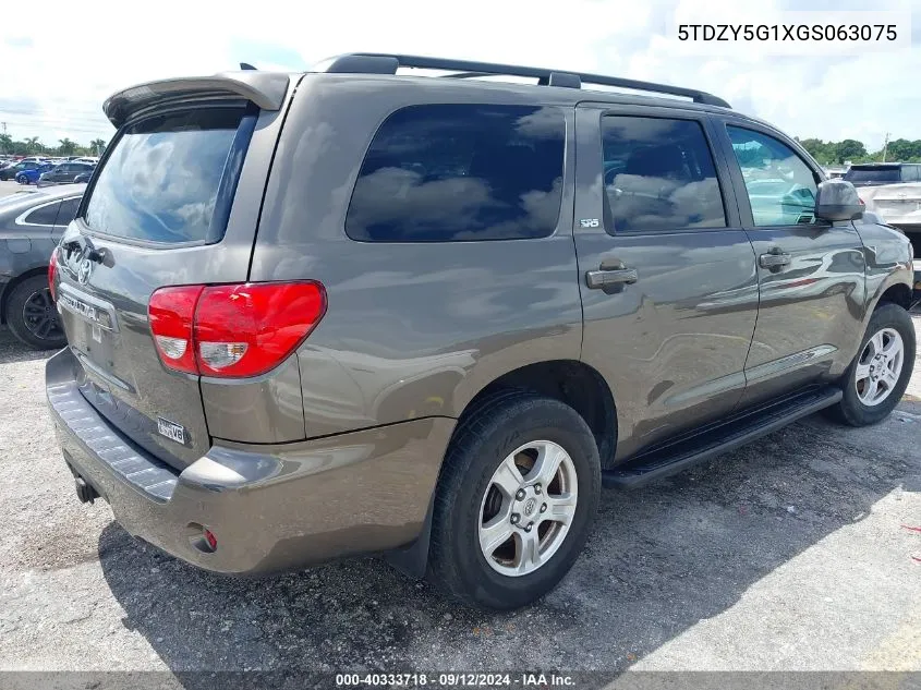 5TDZY5G1XGS063075 2016 Toyota Sequoia Sr5