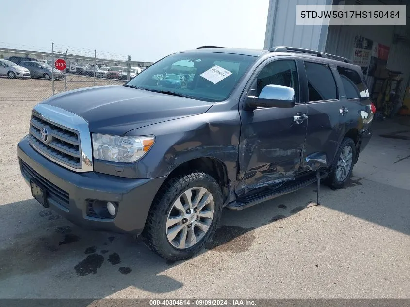 5TDJW5G17HS150484 2017 Toyota Sequoia Limited