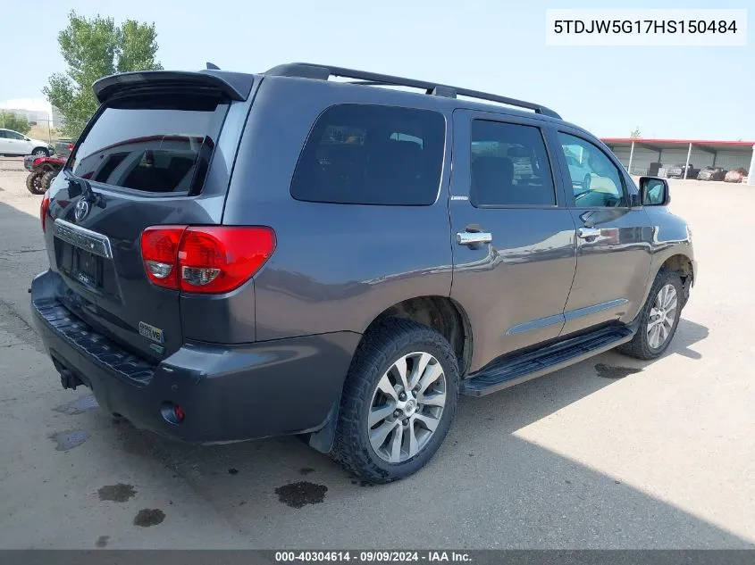 5TDJW5G17HS150484 2017 Toyota Sequoia Limited