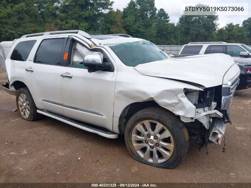 5TDYY5G19KS073066 2019 Toyota Sequoia Platinum