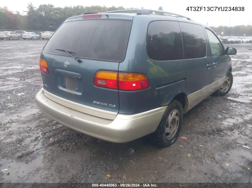 4T3ZF13C7YU234838 2000 Toyota Sienna Xle