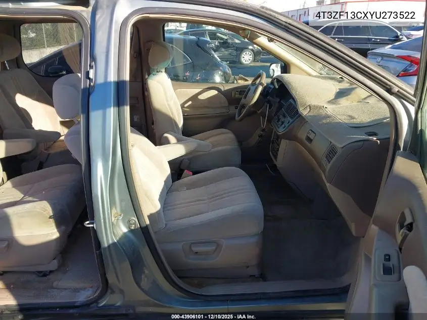 4T3ZF13CXYU273522 2000 Toyota Sienna Le
