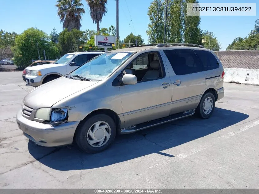 4T3ZF13C81U394622 2001 Toyota Sienna Xle