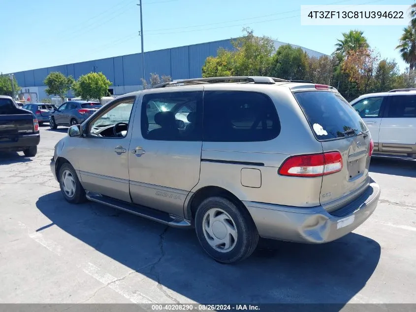 4T3ZF13C81U394622 2001 Toyota Sienna Xle