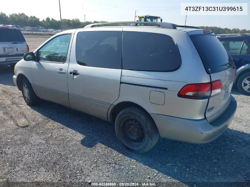 2001 Toyota Sienna Xle VIN: 4T3ZF13C31U399615 Lot: 40249868