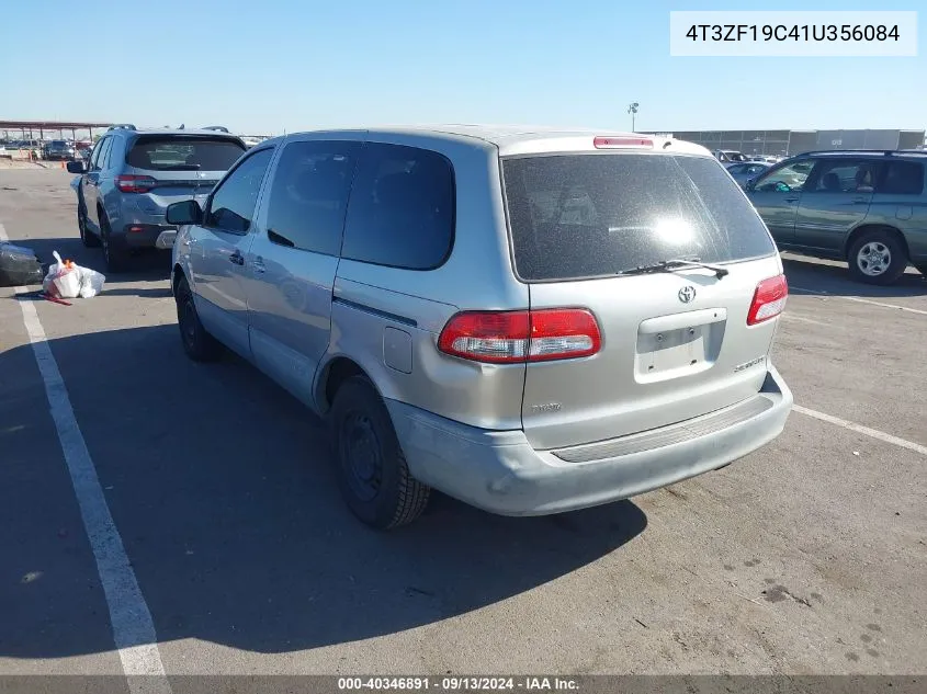 4T3ZF19C41U356084 2001 Toyota Sienna Ce