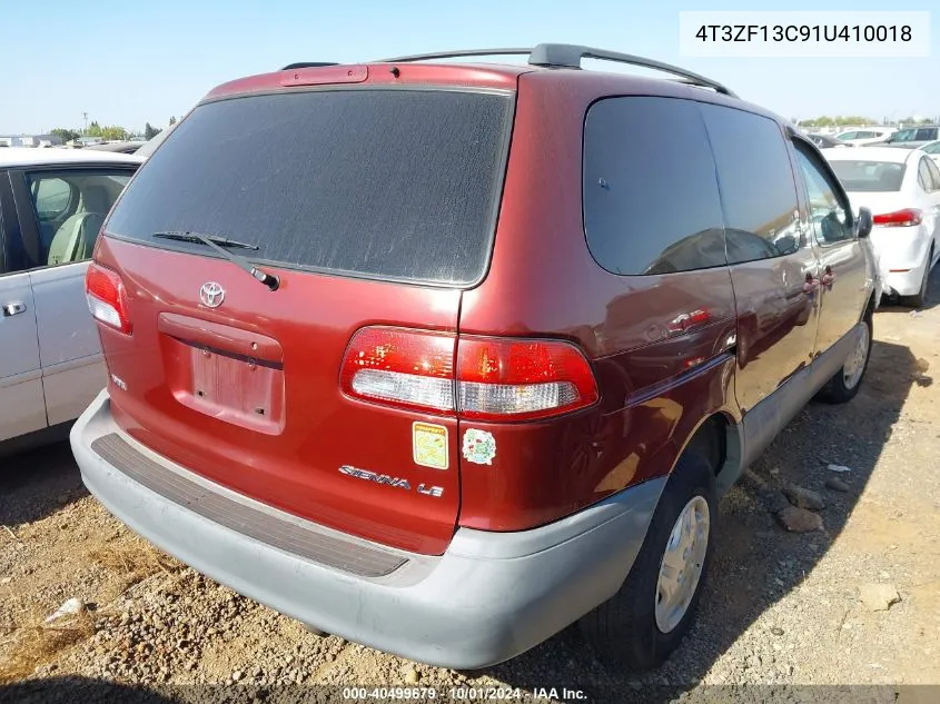 4T3ZF13C91U410018 2001 Toyota Sienna Le