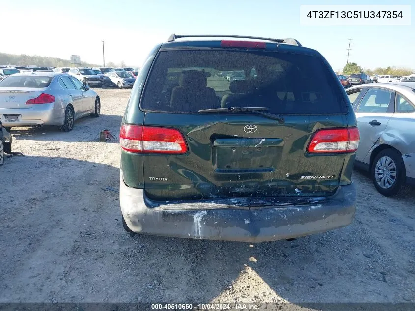 4T3ZF13C51U347354 2001 Toyota Sienna Le