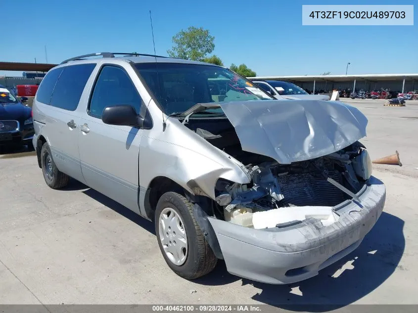 4T3ZF19C02U489703 2002 Toyota Sienna Ce