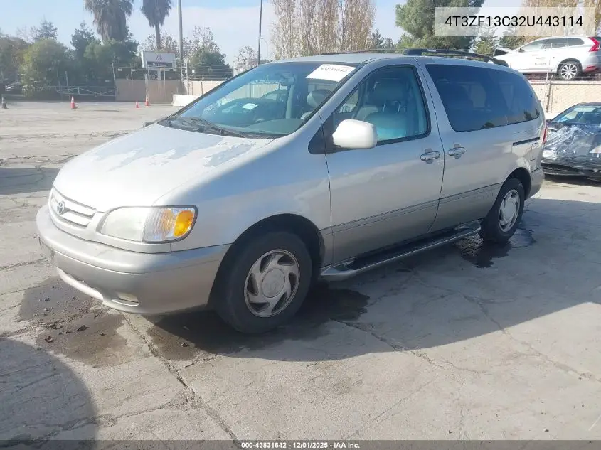 4T3ZF13C32U443114 2002 Toyota Sienna Le/Xle