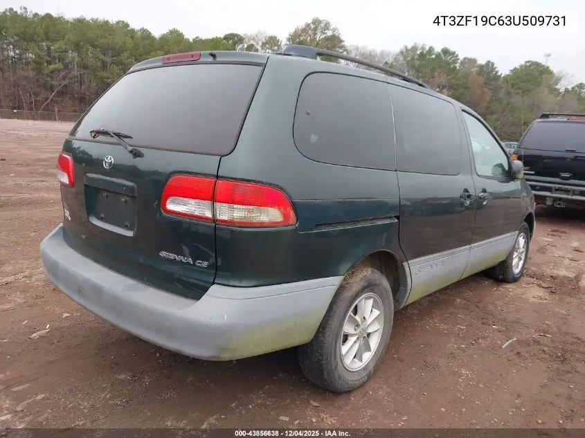 4T3ZF19C63U509731 2003 Toyota Sienna Ce