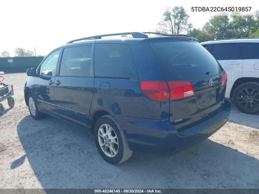 5TDBA22C64S019857 2004 Toyota Sienna Xle